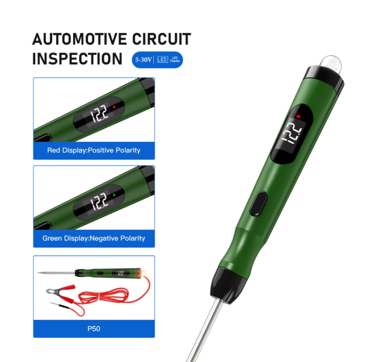 Automotive Circuit Tester - 5-30V Electrical Diagnostic Tool with LED Display, Short Circuit Detection, Universal Compatibility