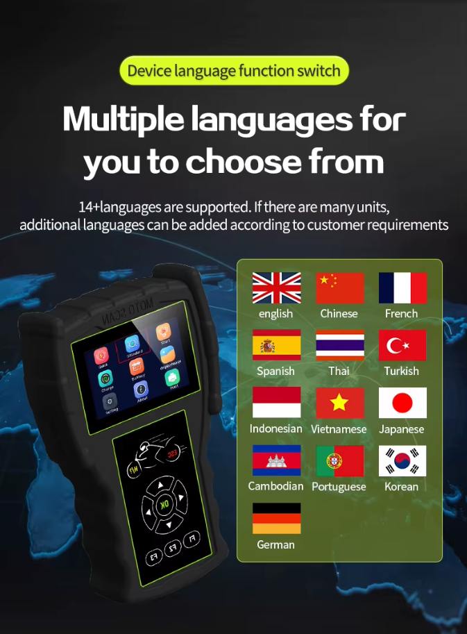 M100 Pro BMW Motorcycle Scanner - OBD2 Diagnostic Tool with Fault Code Reader, ABS Testing, Battery Tester