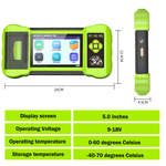 M300 Motorcycle Diagnostic Tool, Dual System, Battery Tester, 5-inch Display