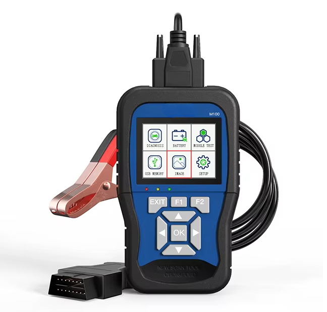 M100 Motorcycle Diagnostic Scanner - Handheld Tool for Honda, Yamaha, Suzuki, OBDII with Live Data, Fault Code Reset