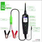 P100 Vehicle Electrical System Circuit Tester | DC/AC Voltage, Resistance, Diode, 10M Cable