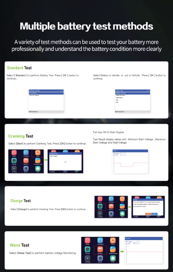 M100 Pro BMW Motorcycle Scanner - OBD2 Diagnostic Tool with Fault Code Reader, ABS Testing, Battery Tester