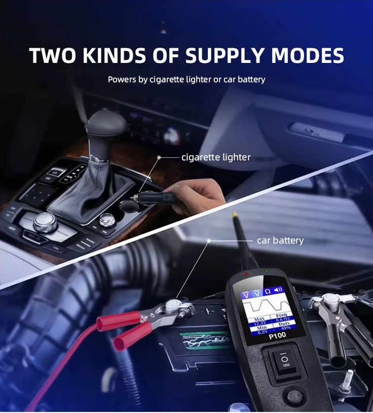 Automotive Circuit Tester - 0-70V Electrical Diagnostic Tool with TFT Display, Short Circuit Detection, 10M Cable for Cars & Trucks
