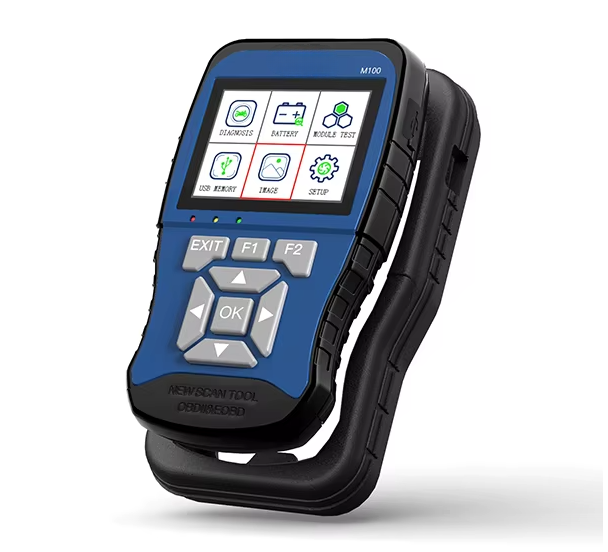 M100 Motorcycle Diagnostic Scanner - Handheld Tool for Honda, Yamaha, Suzuki, OBDII with Live Data, Fault Code Reset