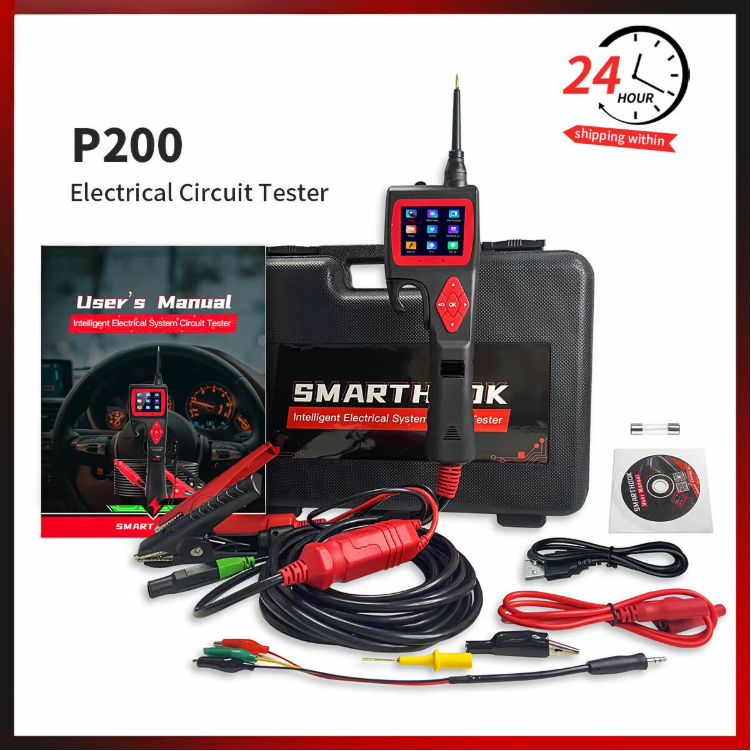 P-Series Automotive Diagnostic Tool - Multifunctional Circuit Tester with Oscilloscope, 0-5V Power, Relay & Injector Testing