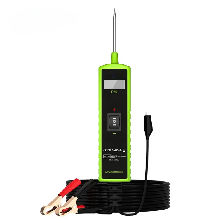 P60 Automotive Electrical Circuit Tester - 6-30V Diagnostic Tool with LED Display, Short Circuit Tracing, Component Activation