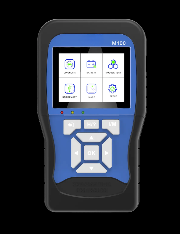 M100 Motorcycle Diagnostic Scanner - Handheld Tool for Honda, Yamaha, Suzuki, OBDII with Live Data, Fault Code Reset