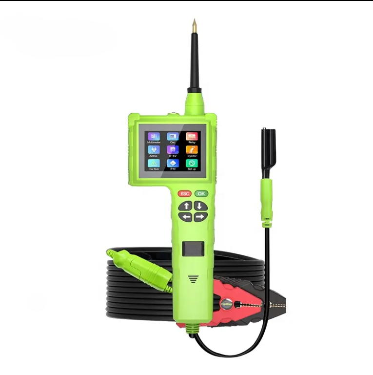 Smart Hook P200 Pro Circuit Tester - 9-48V Intelligent Diagnostic Tool with LCD, Oscilloscope, Injector Testing