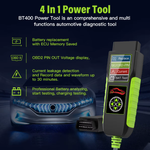 BT400 4-in-1 Automotive Diagnostic Tool | Battery Replace, OBD Voltage, Leakage