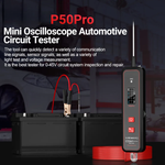 P50 PRO Mini Oscilloscope Automotive Circuit Tester – 0-45V DC/AC Detection with Power Test Lamp & LED Light
