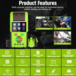 M200 Motorcycle Diagnostic Tool, Battery Tester, Signal Simulator, Built-in Printer