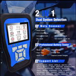 M100 2-in-1 Motorcycle Diagnostic Tool & Battery Tester – Multi-Brand