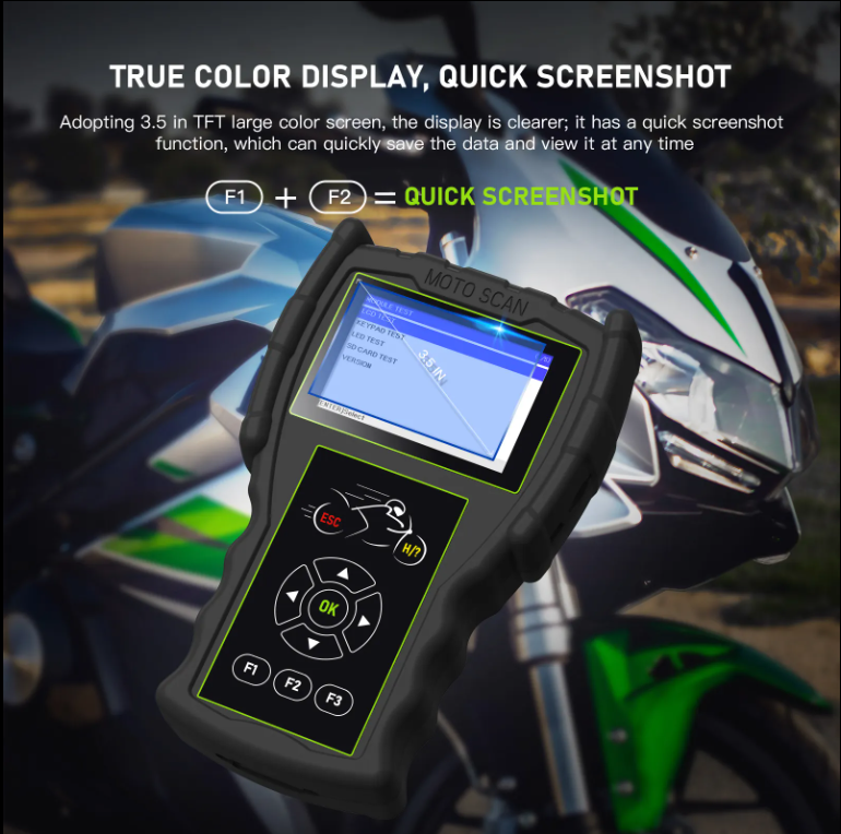 M100 Pro BMW Motorcycle Scanner - OBD2 Diagnostic Tool with Fault Code Reader, ABS Testing, Battery Tester