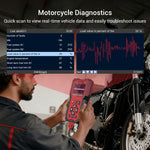 M201 Motorcycle Diagnostic Tool | Read/Clear DTC, Live Data, Injector Test, Signal Output, Battery Test