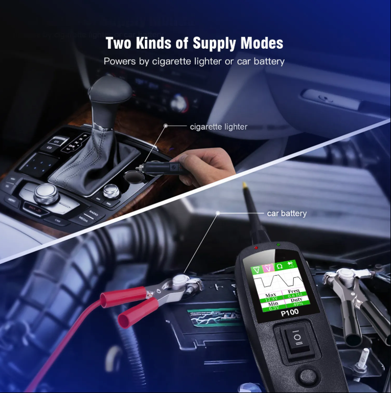 Automotive Circuit Tester - 0-70V Electrical Diagnostic Tool with TFT Display, Short Circuit Detection, 10M Cable for Cars & Trucks