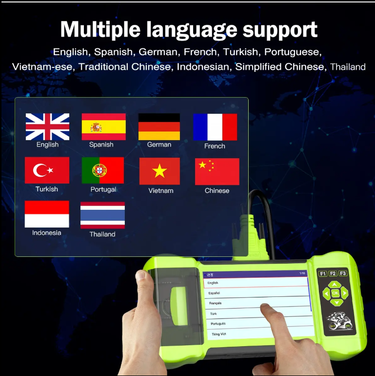 M300 Motorcycle Scanner with Printer - Handheld Diagnostic Tool for BMW, Harley, Ducati, Live Data, Fault Code Reader