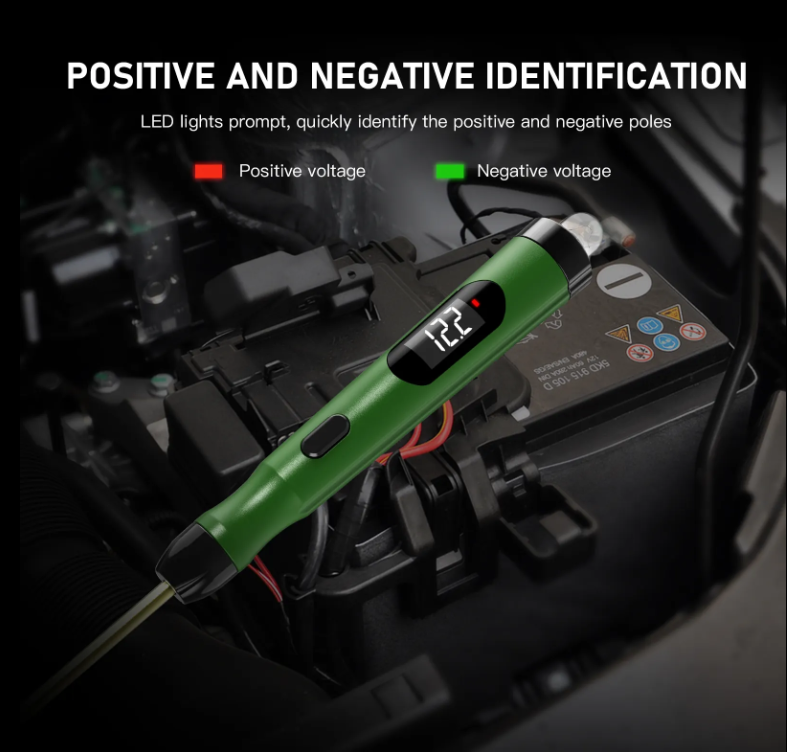 Automotive Circuit Tester - 5-30V Electrical Diagnostic Tool with LED Display, Short Circuit Detection, Universal Compatibility