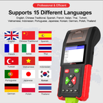 M200 Pro Motorcycle Diagnostic Tool, ECU Remap, Battery Tester, Built-in Printer