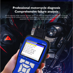 M100 2-in-1 Motorcycle Diagnostic Tool & Battery Tester – Multi-Brand