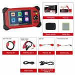 M216 Smart Motorcycle Diagnostic Tool | 5-inch Touchscreen, EURO5, 70+ Brands, Battery Test, Injector Test
