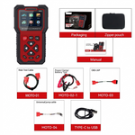 M201 Motorcycle Diagnostic Tool | Read/Clear DTC, Live Data, Injector Test, Signal Output, Battery Test