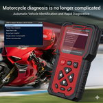 M201 Motorcycle Diagnostic Tool | Read/Clear DTC, Live Data, Injector Test, Signal Output, Battery Test
