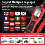 P180 Vehicle Electrical System Circuit Tester with Breakpoint Detection, Injector Test & Battery Diagnostics