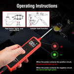 P55 PRO Automotive Electrical Wiring Tester – Component Activation, Short Circuit Trace, Voltage & Continuity Test for 12-24V Vehicles