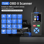 T100 OBD2 Scanner | Read/Clear DTC, Live Data, I/M Readiness, VIN