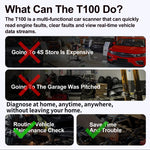 T100 OBD2 Scanner | Read/Clear DTC, Live Data, I/M Readiness, VIN