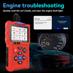T300 PRO OBD2 Scanner | OBD II + Battery Tester, 50000+ Codes, Cloud Print