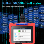 T300 PRO OBD2 Scanner | OBD II + Battery Tester, 50000+ Codes, Cloud Print
