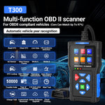 T300 OBD2 Scanner | Cloud Print, 50000+ DTC, Battery Test, Startup/Charge Test