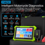 M400 Motorcycle Diagnostic Tool | 8" Touch Screen, ABS, Battery Test, Endoscopy
